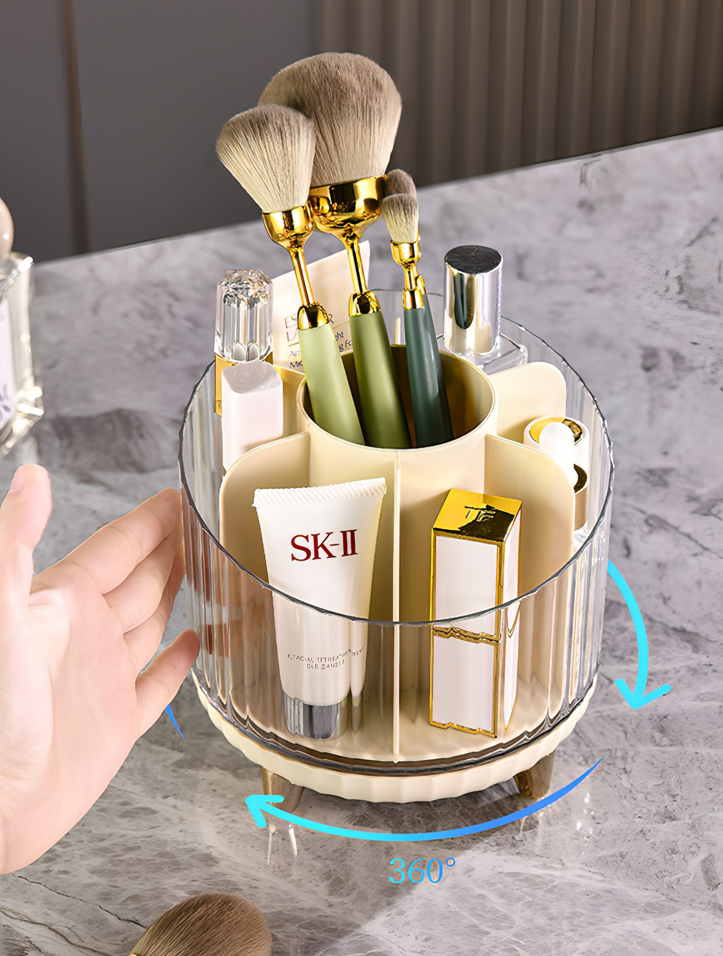 Rotating Makeup Storage